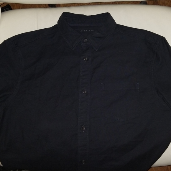 NWOT ALL SAINTS Washed Out Casual Button Down - Picture 4 of 8